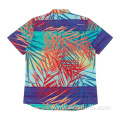 New Design Men's woven poly spandex shirt